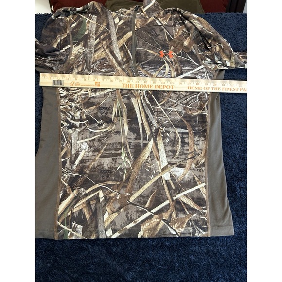 Under Armour Scent Control Camo 1/4 Zip Pullover Men's Large Style 1259149 - Picture 7 of 7